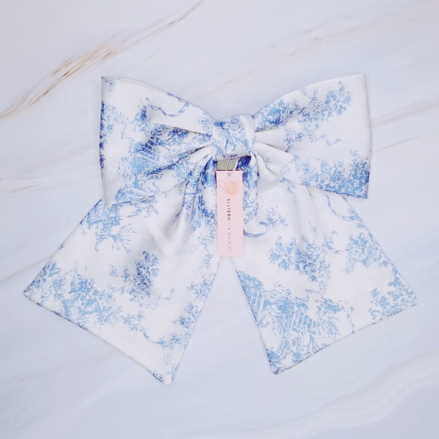 French Tolle Satin Bow Hair Clip